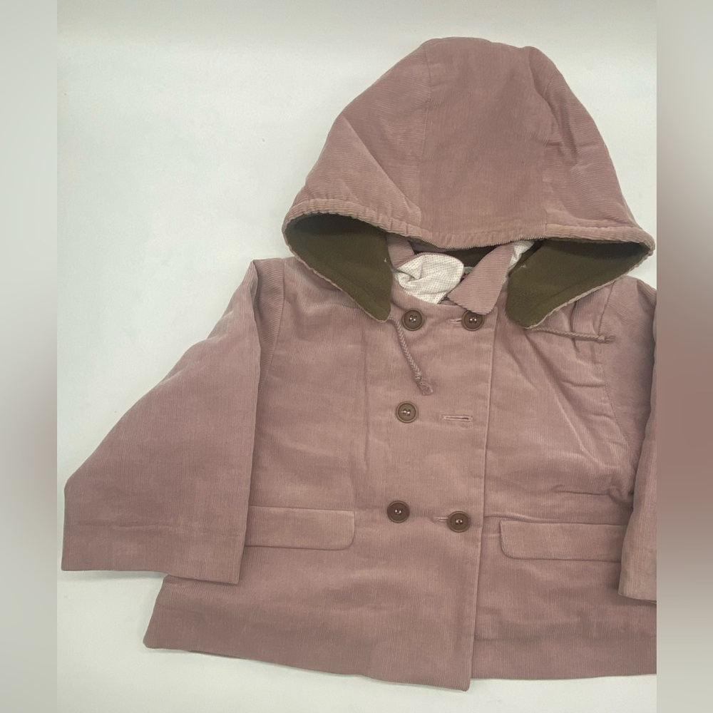 Bonpoint 🍒 Hooded Corduroy Jacket 12mth
